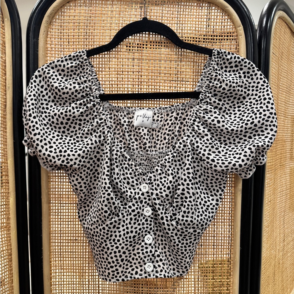 Princess Polly Polka Dot Crop Top